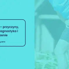 Mężczyzna trzymający się za bolące biodro.